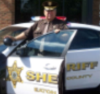 Sheriff Mike Raines with his Sheriff Car.